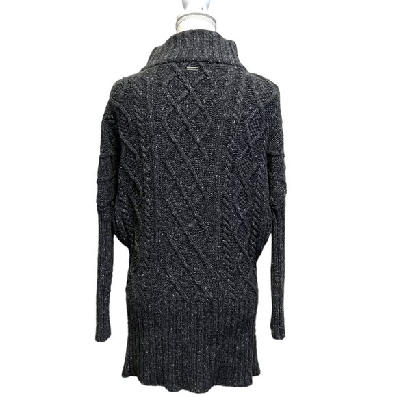 Prana Delaney Gray Cable Knit Cardigan Sweater Duster XS - Picture 4 of 10